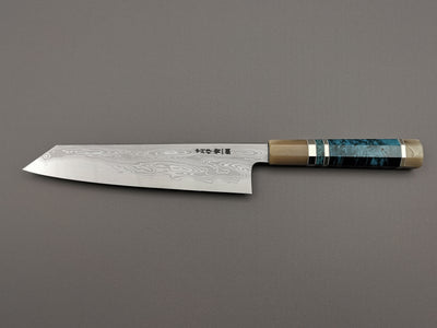 Satoshi Nakagawa X Myojin Naohito Blue #1 Damascus Kiritsuke Gyuto 210mm
