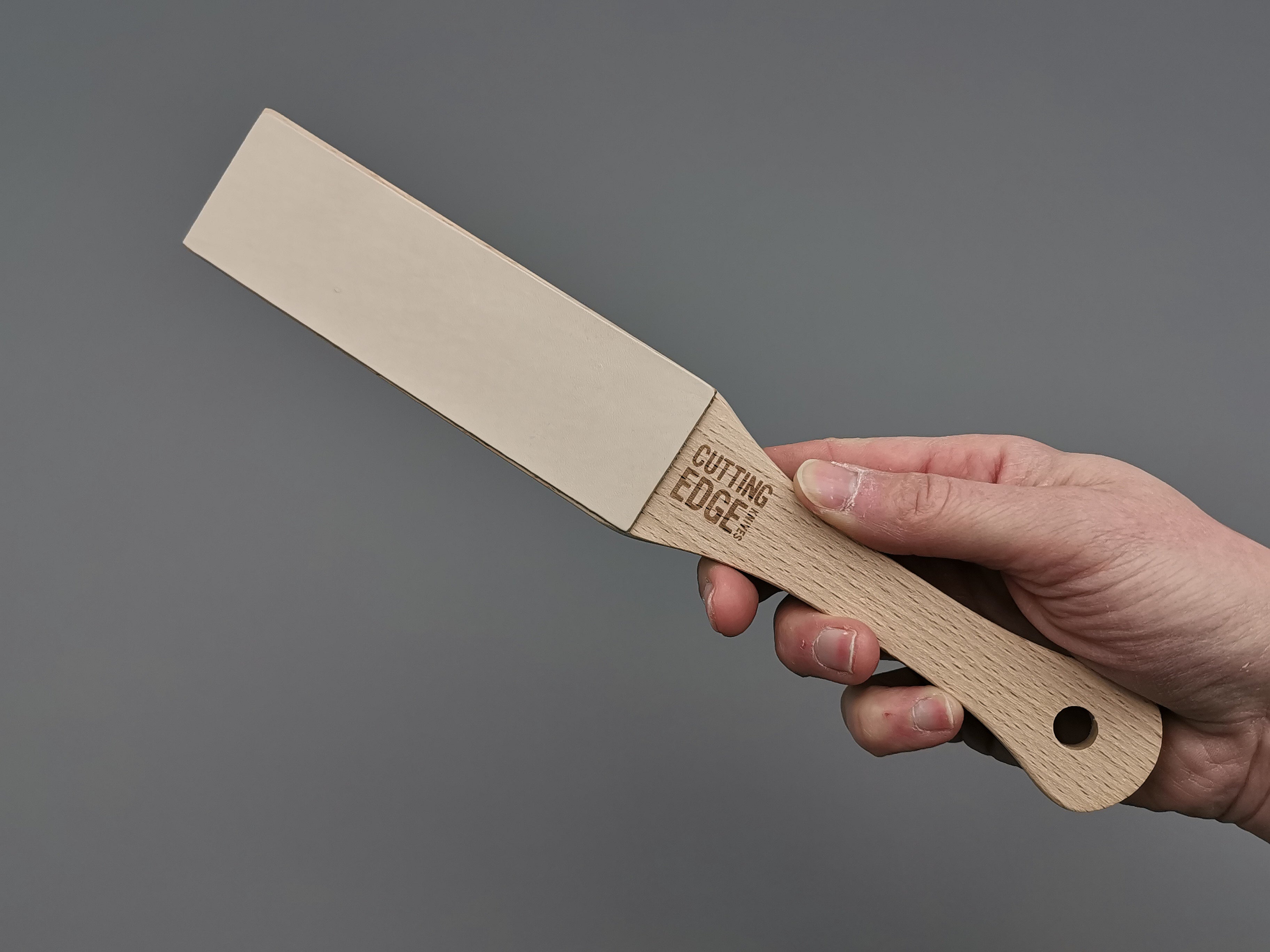 Dual sided leather strop