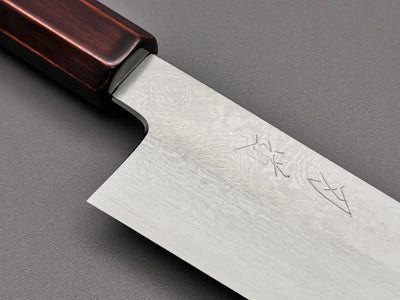 Hado Ginsan Damascus Urushi Kiritsuke Santoku