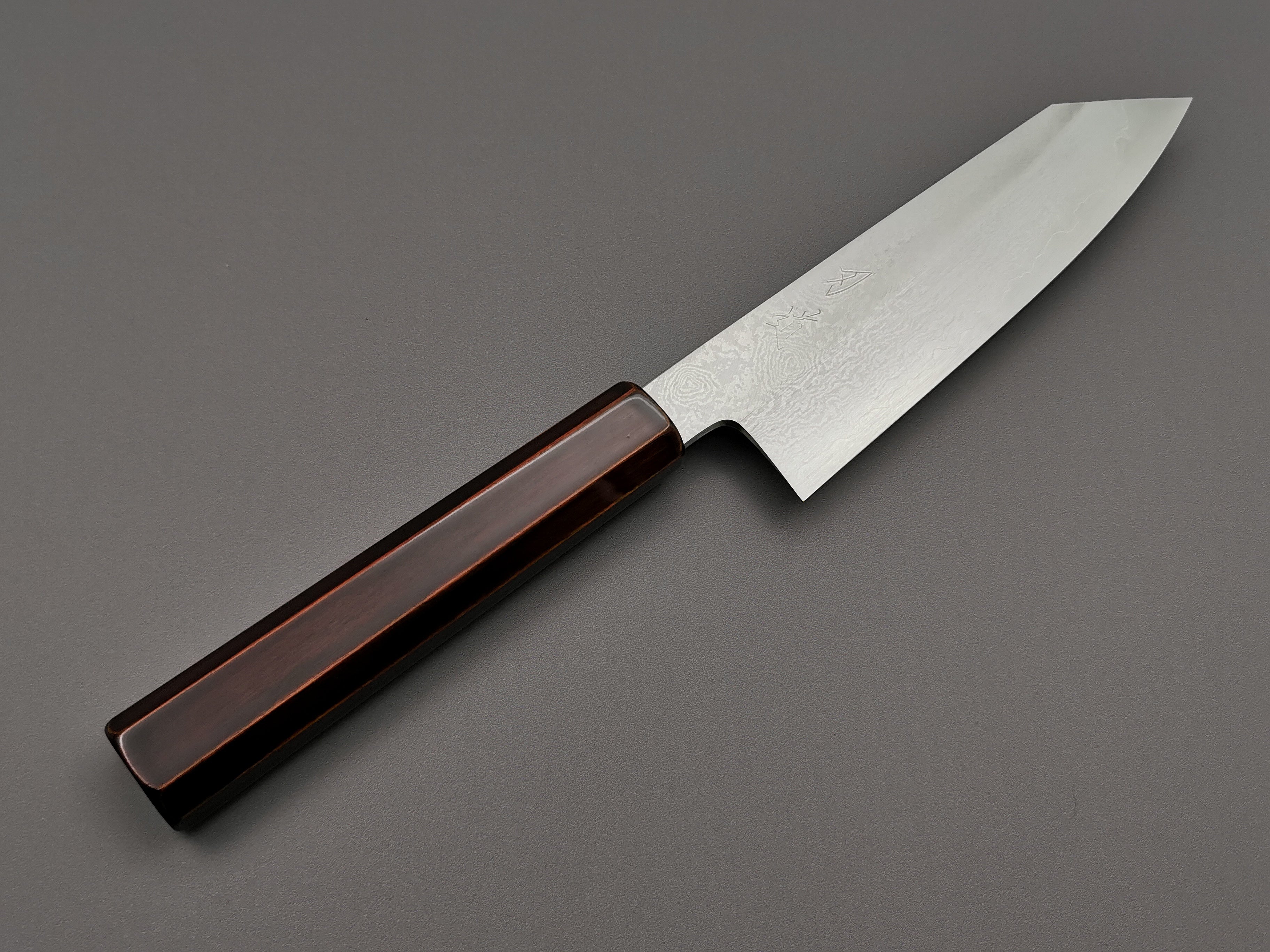 Hado Ginsan Damascus Urushi Kiritsuke Santoku