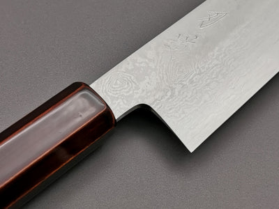 Hado Ginsan Damascus Urushi Kiritsuke Santoku