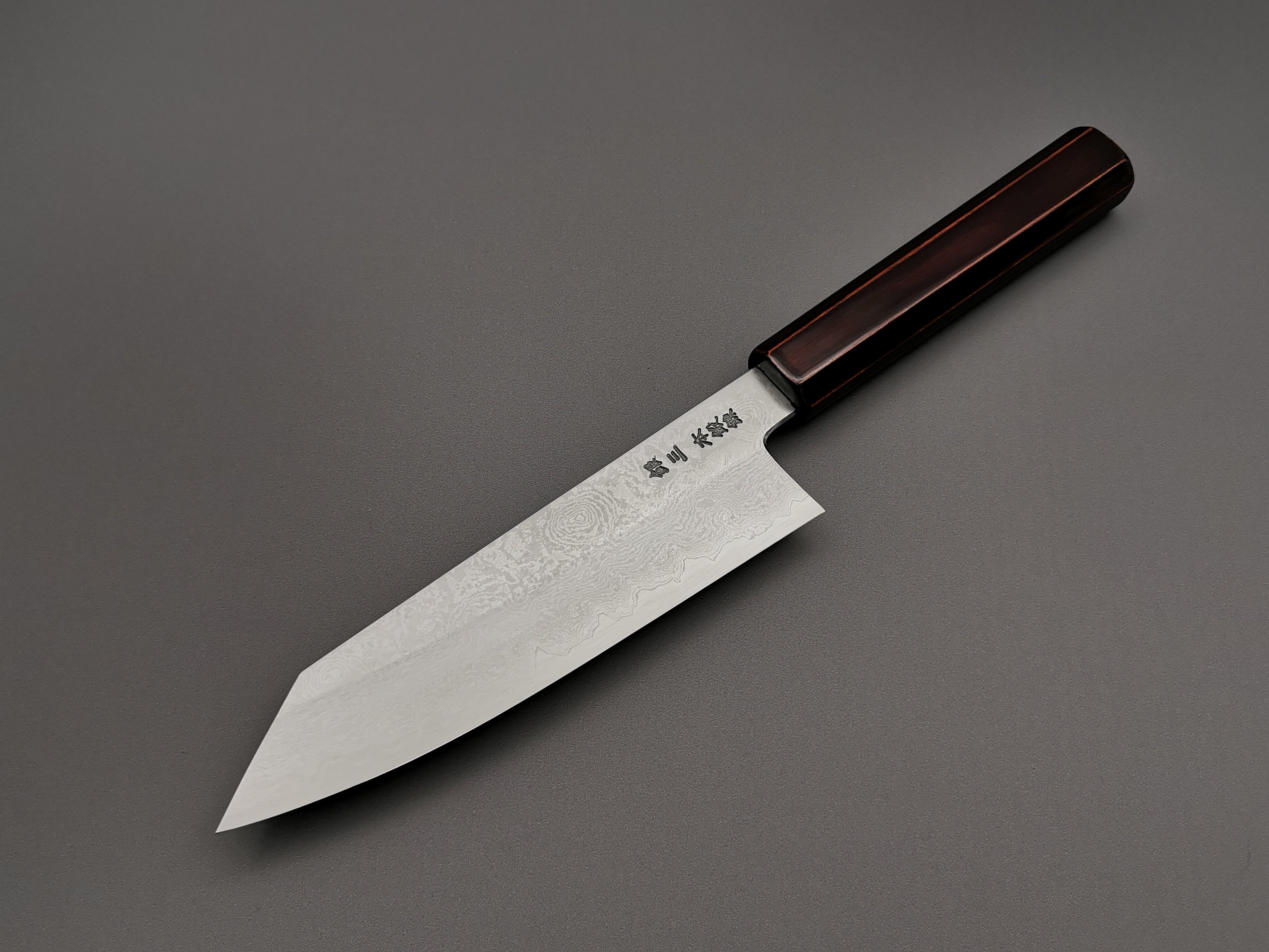 Hado Ginsan Damascus Urushi Kiritsuke Santoku