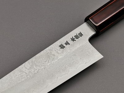Hado Ginsan Damascus Urushi Kiritsuke Santoku