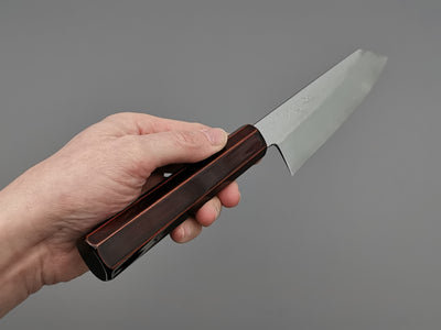 Hado Ginsan Damascus Urushi Kiritsuke Santoku